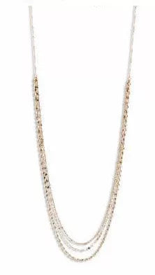 Collier couleur or rose