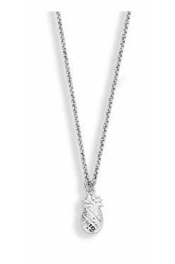 Collier ananas couleur argent