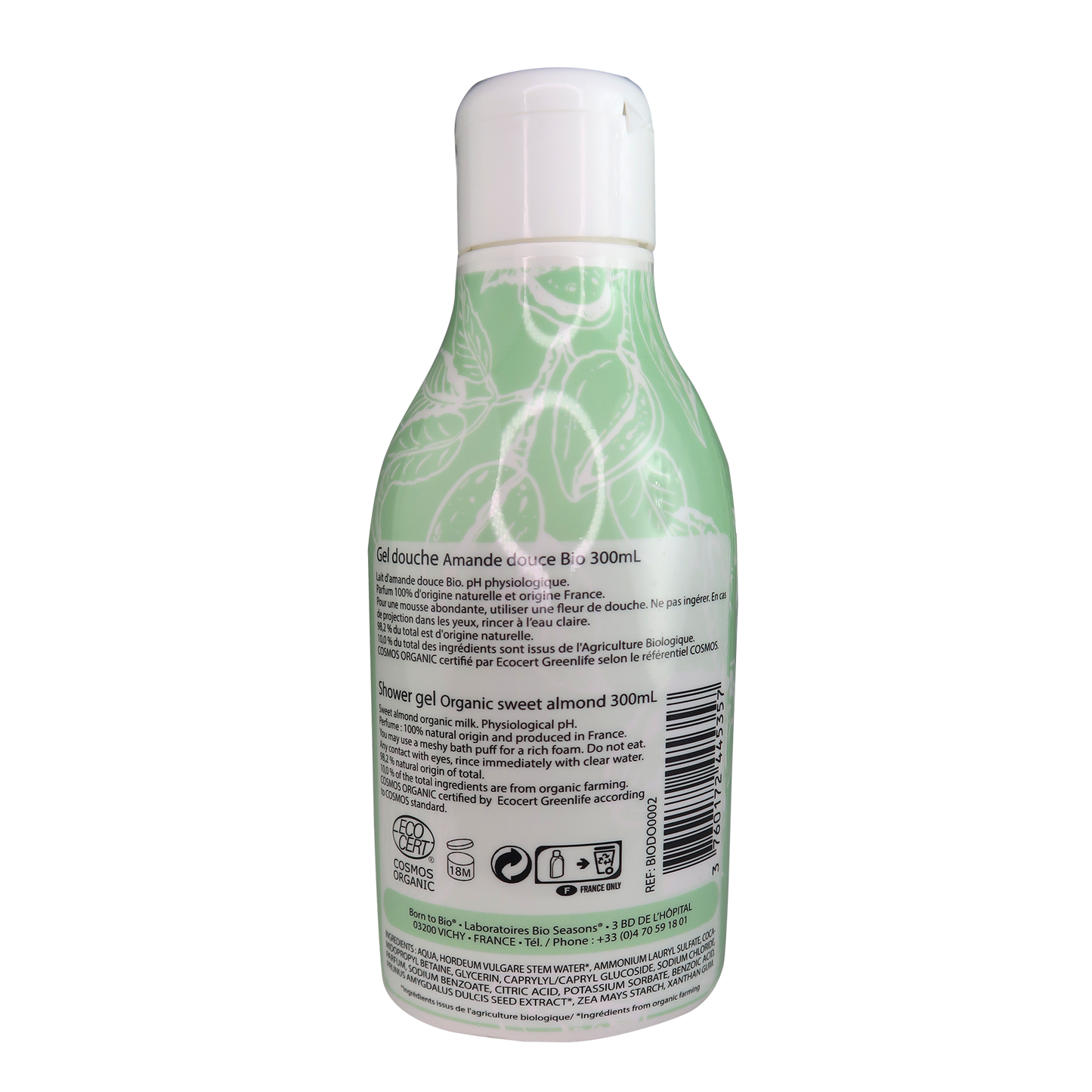 Gel douche Amande douce Bio Cosmos Organic