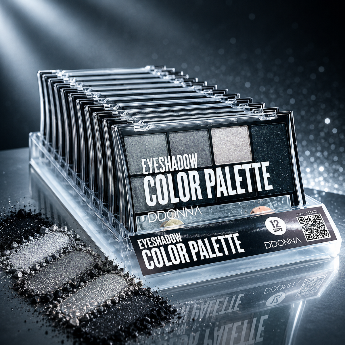 ✨ Palette Fards à Paupières – Teintes Grises & Fumées 🩶