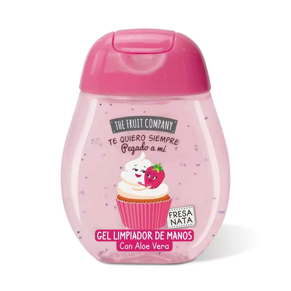 Gel hydroalcoolique parfumé pour les mains - Fraise/Crème