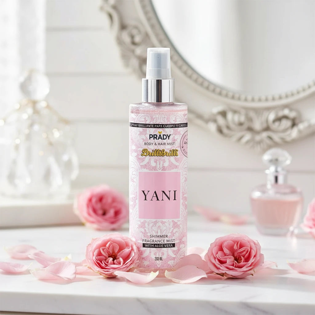 Brume scintillantes corps et cheveux Yara