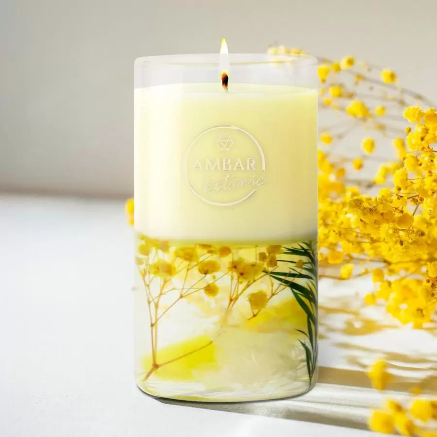 Bougie parfumée en cire et gélatine - Jasmin Blanc