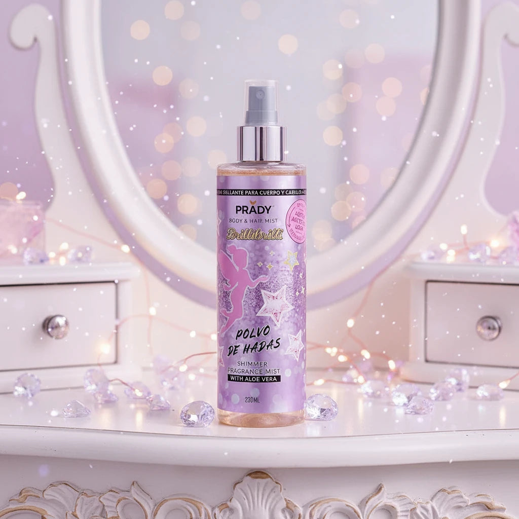 Brume corps et cheveux scintillante - Poussière de fée