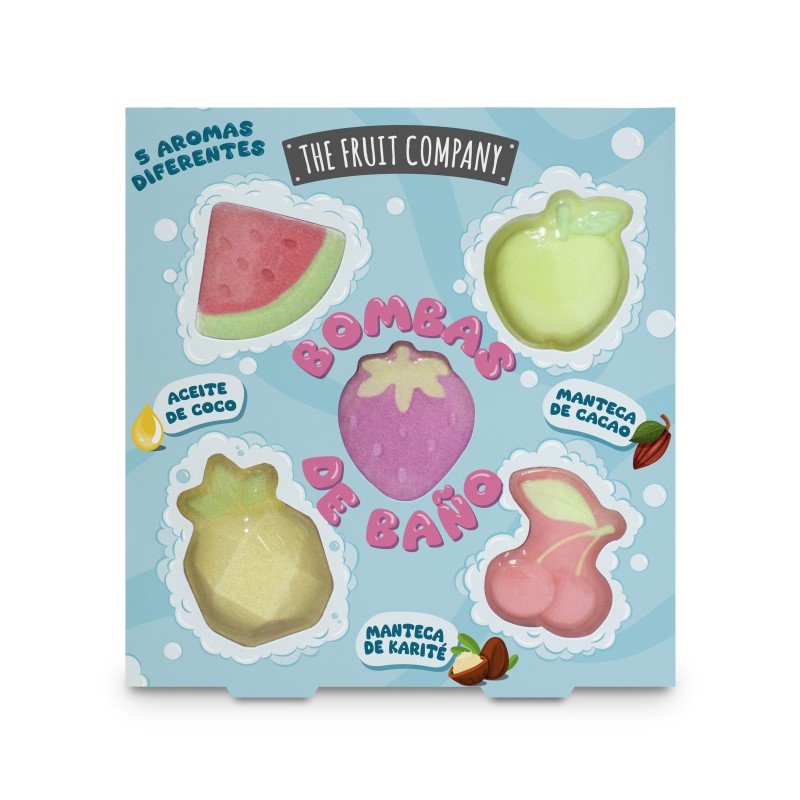 Coffret de 5 bombes de bains The fruits company