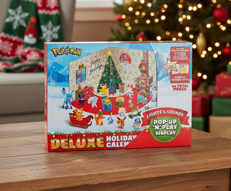 (Précommande) Calendrier de l'Avent Pokémon Deluxe avec lumières et sons