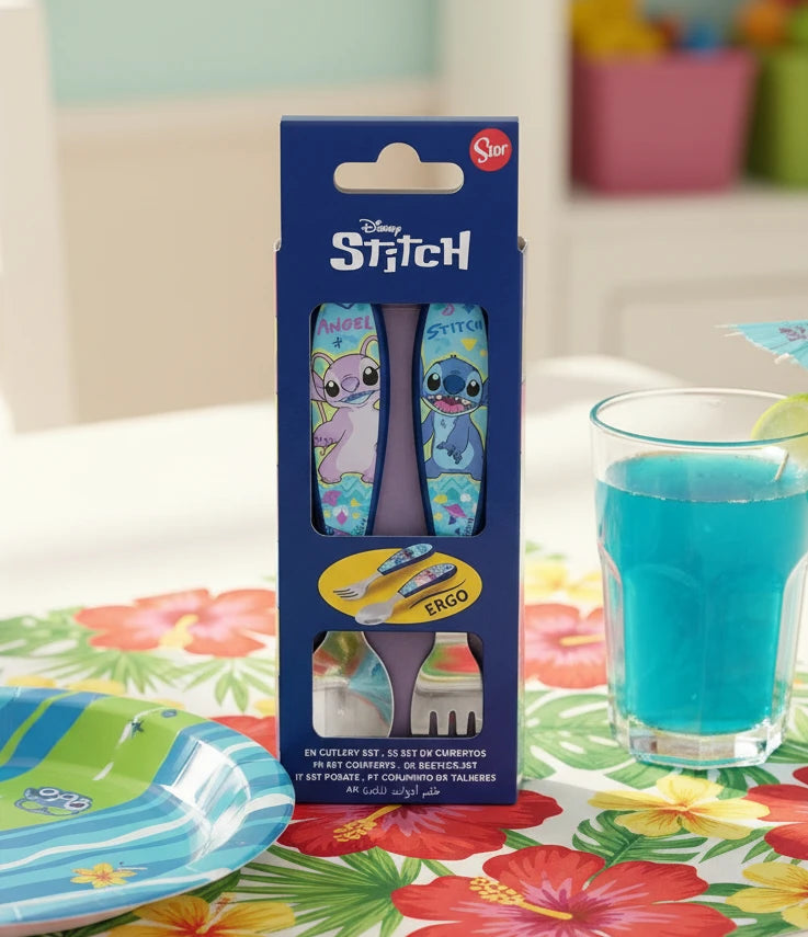 Ensemble de couverts ergonomiques en métal Stitch