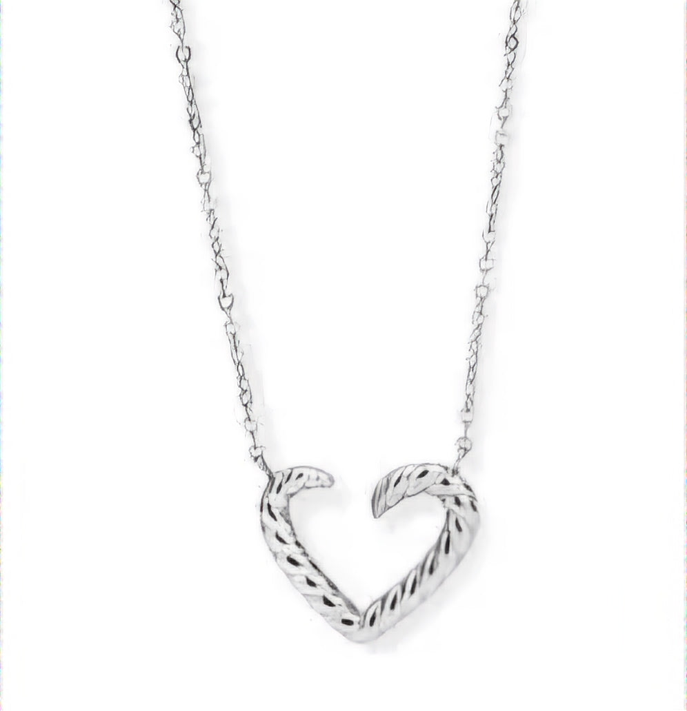 Collier cœur en argent
