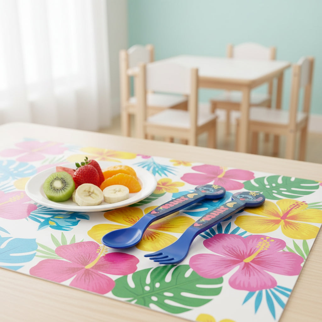 (Précommande) Ensemble de couverts en plastique Stitch - 2 pièces