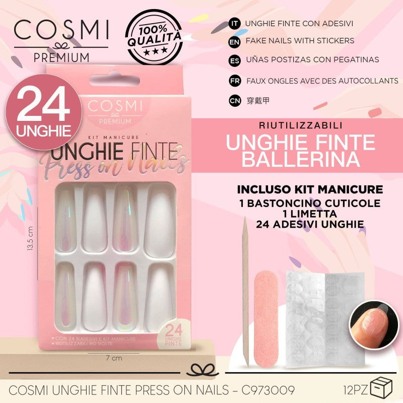 Kit faux ongles adhésifs premium