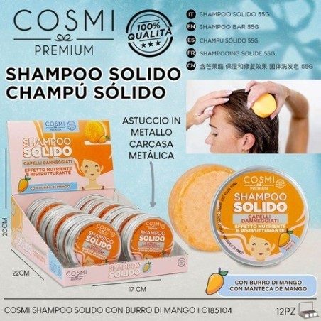 Shampoing solide à  la mangue