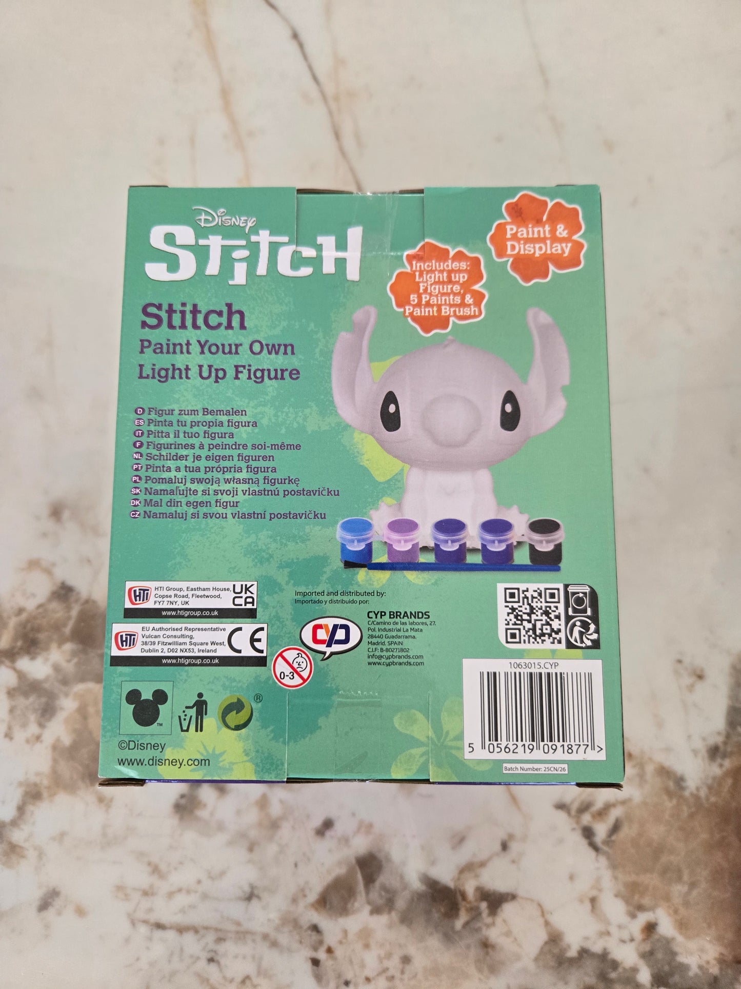 Lampe peinture 3D Stitch