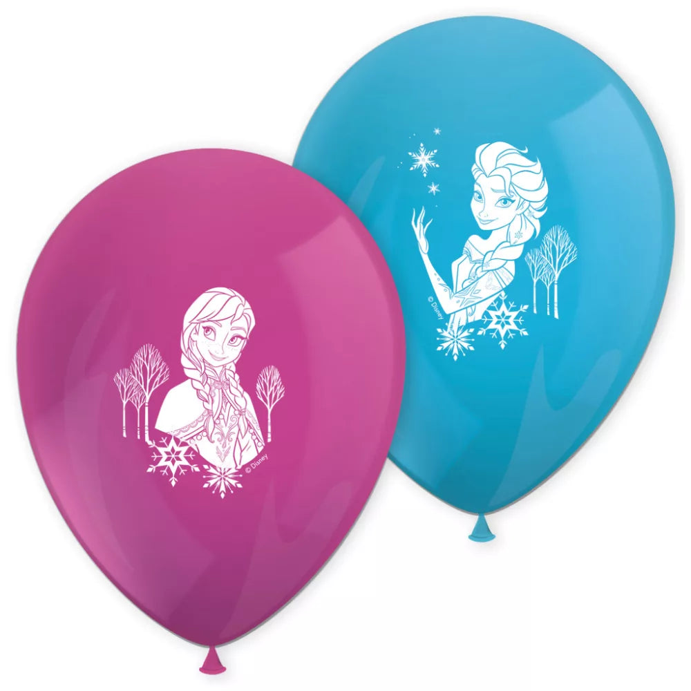 Lot de 8 ballons Reine des neiges
