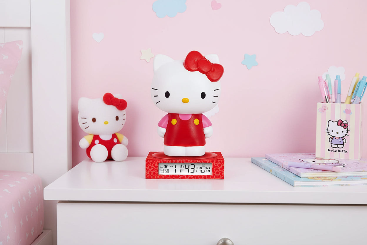 (Précommande) Lampe de nuit et réveil 3D Hello Kitty