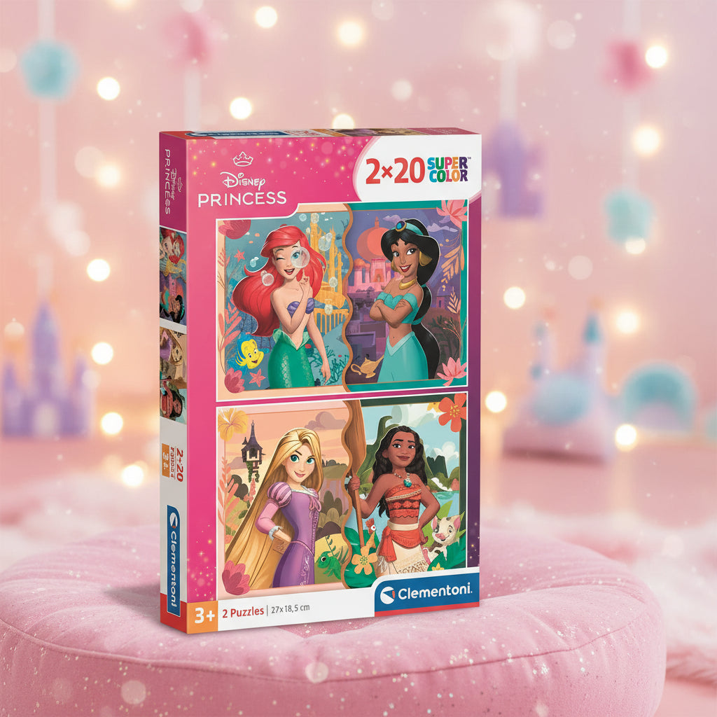 (Précommande) Puzzle 2x20 pièces Princesses Disney Clementoni