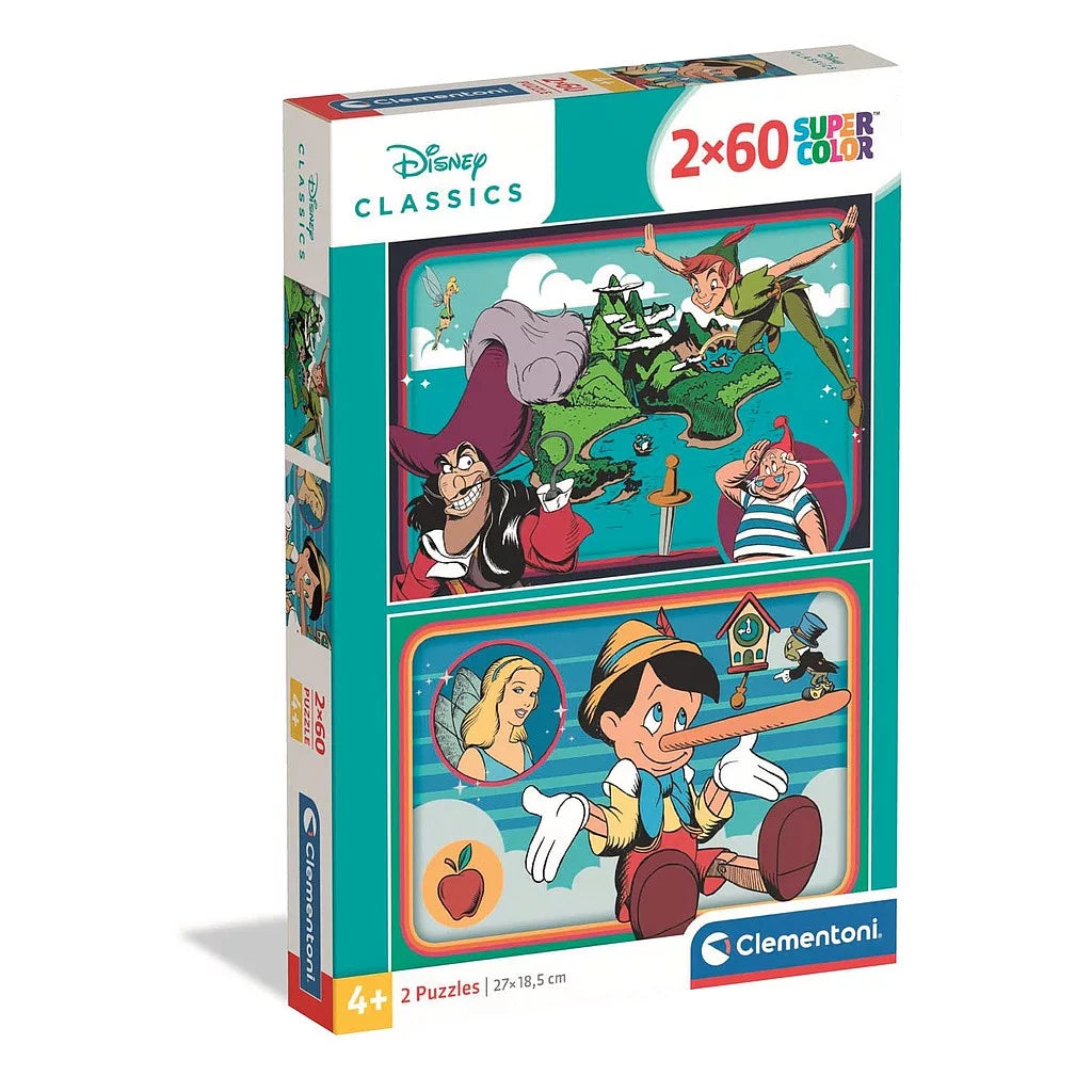 (Précommande) Puzzle Disney Classics 2x60 pièces Clementoni