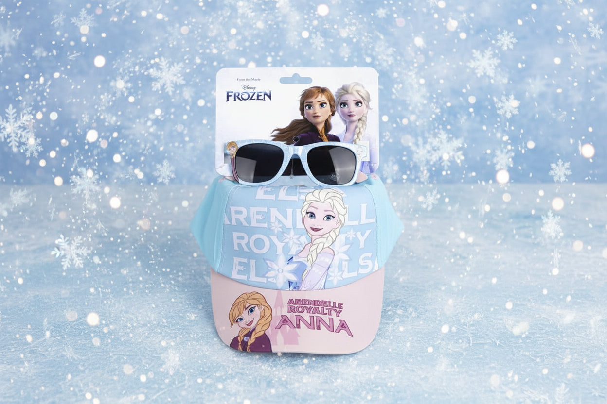 (Précommande) Ensemble de lunettes de soleil et de casquette Reine des neiges