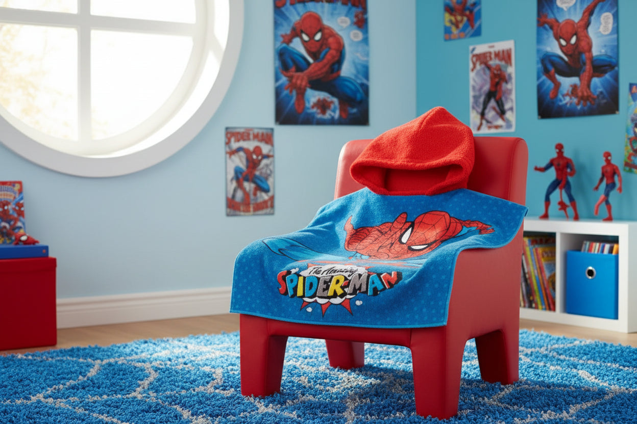 (Précommande) Serviette de plage poncho Spiderman