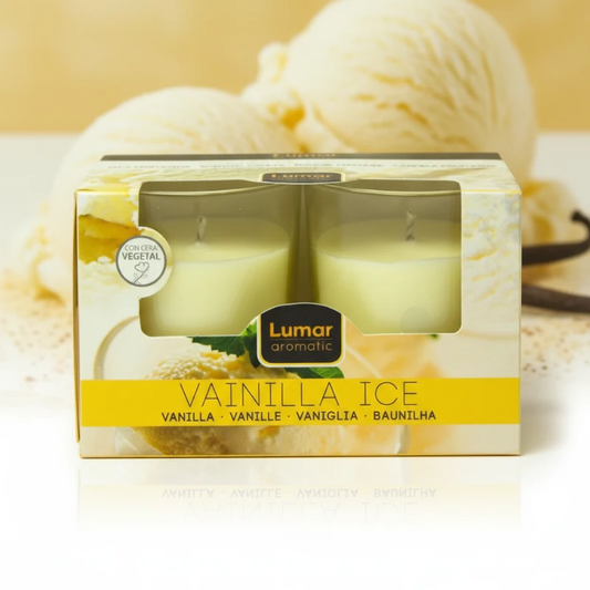 Lot de 2 bougies Glace à la vanille