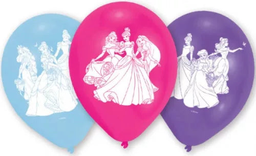 Lot de 6 ballons princesses