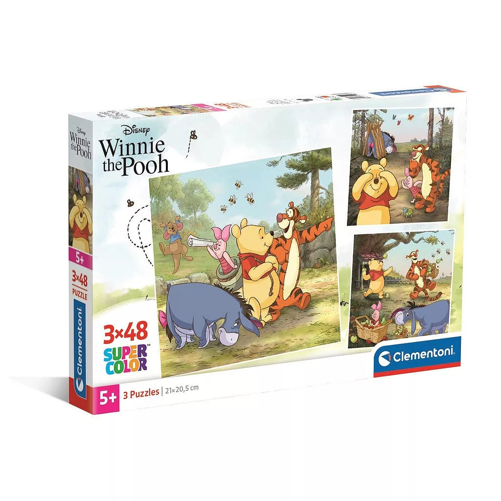 (Précommande) Puzzle Disney Winnie l'ourson 3x48 pièces Clementoni