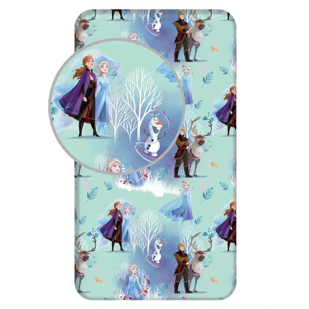 Drap housse 1 personne Reine des neiges