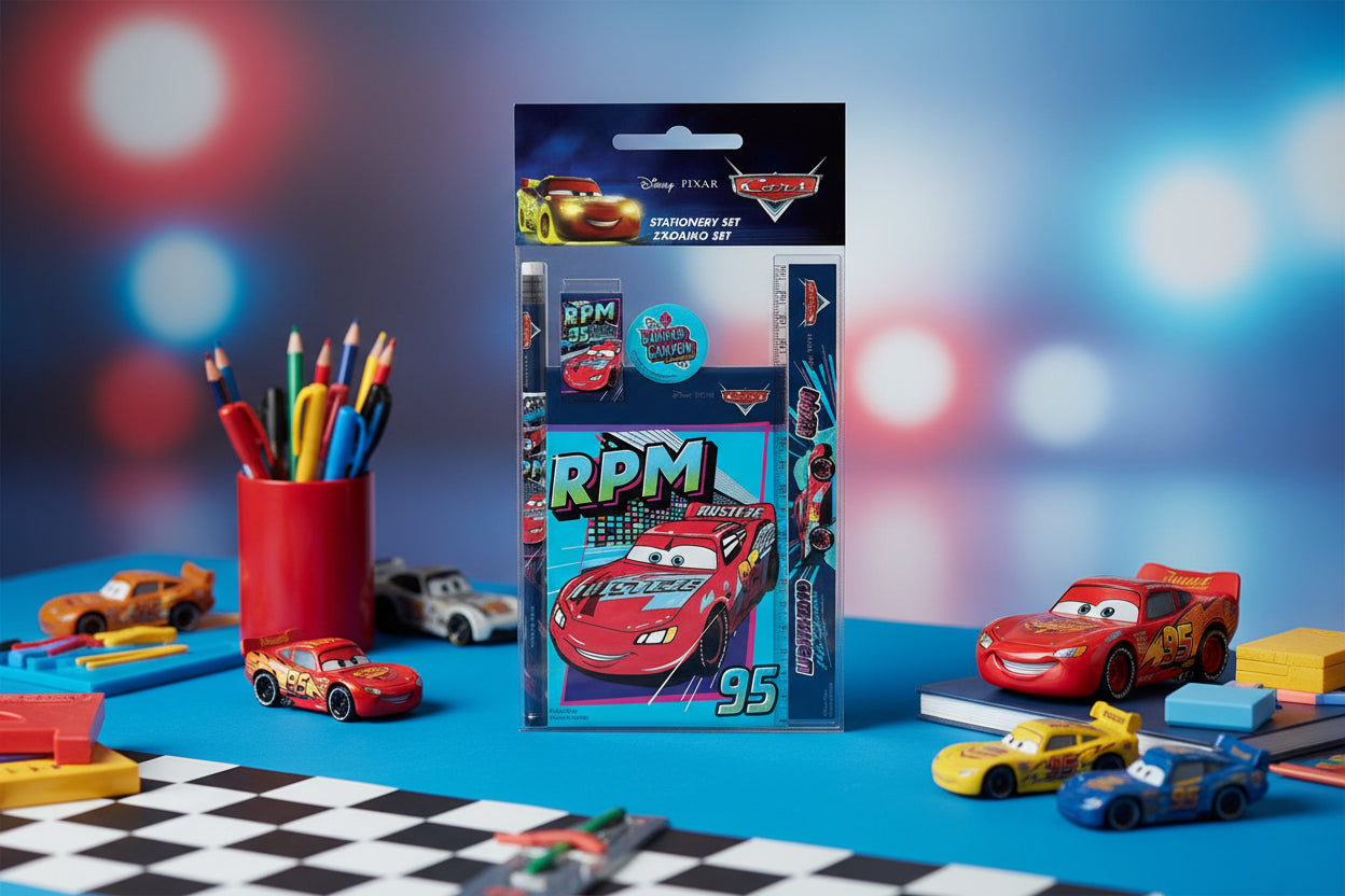 (Précommande) Ensemble de papeterie Cars 5 pièces