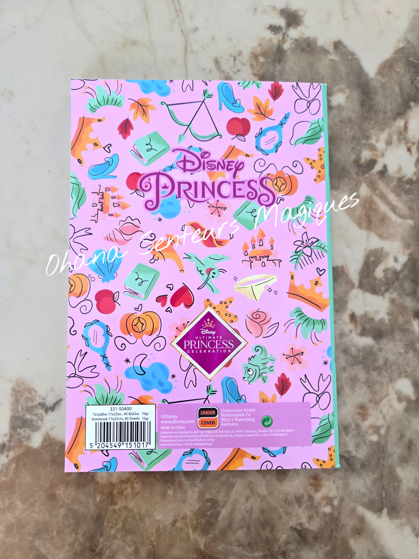 Cahier ligné 40 feuilles B/5 - Princesses