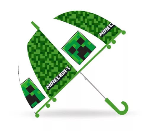 (Précommande) Parapluie semi-automatique transparent Minecraft