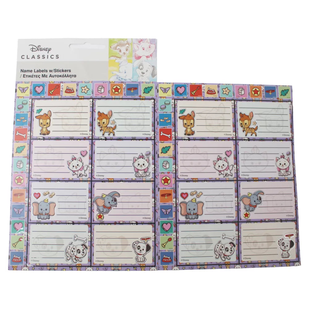(Précommande) Lot de 16 étiquettes + autocollants Disney Baby