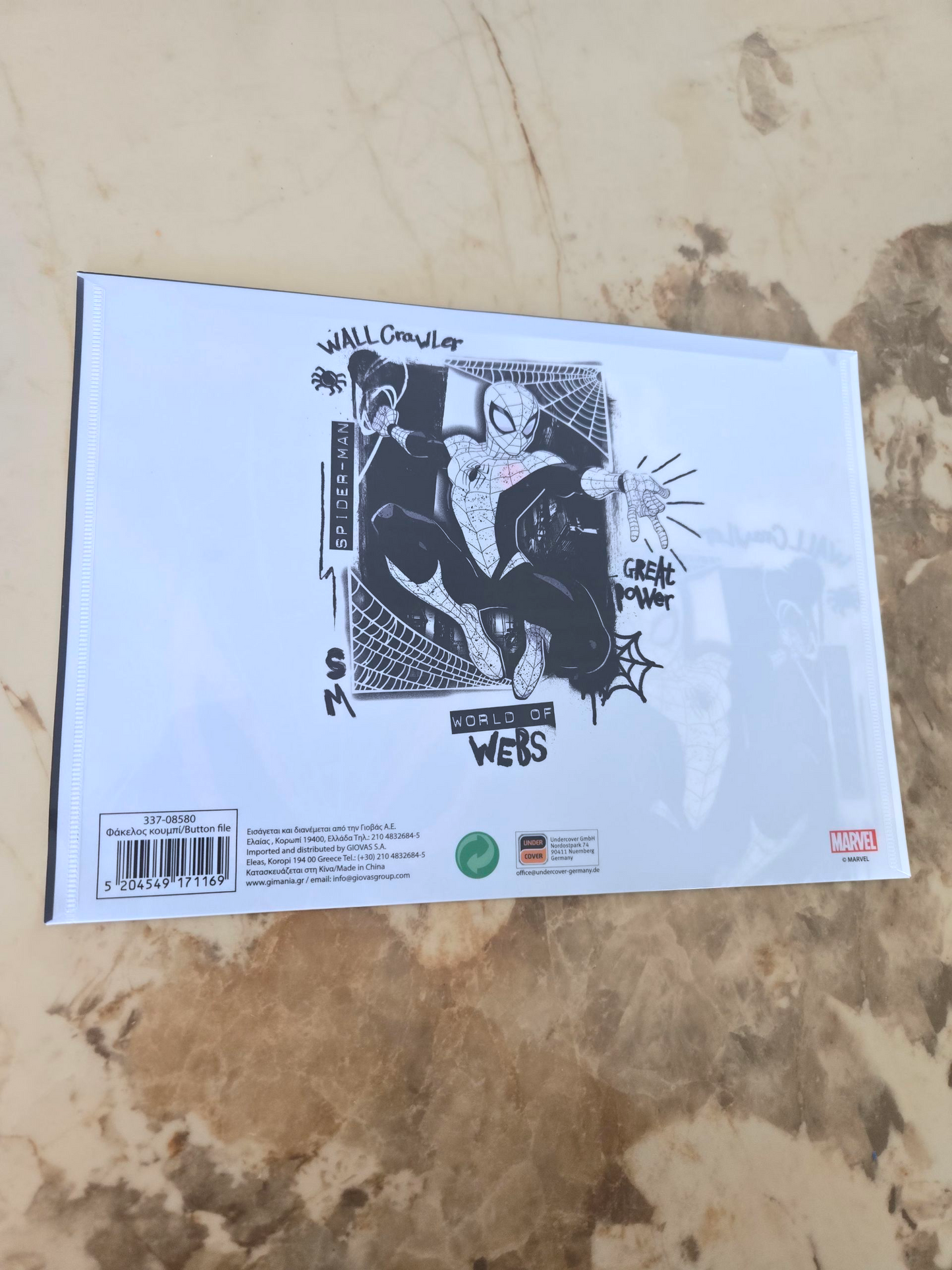 Porte document plastique A4 - Spiderman