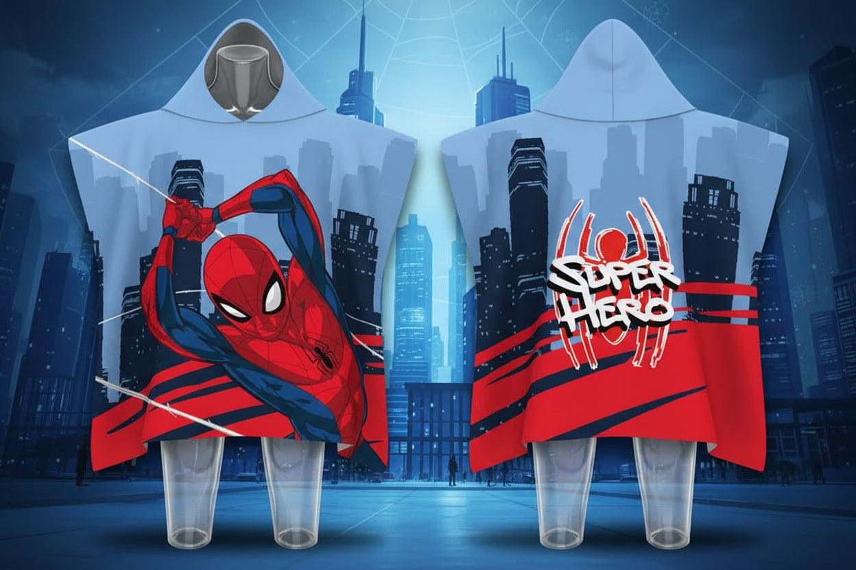 (Précommande) Serviette de plage poncho Spiderman