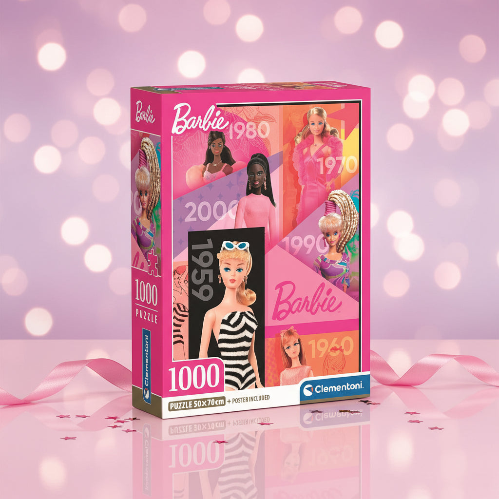 (Précommande) Puzzle compact 1000 pièces + poster inclus Barbie Clementoni