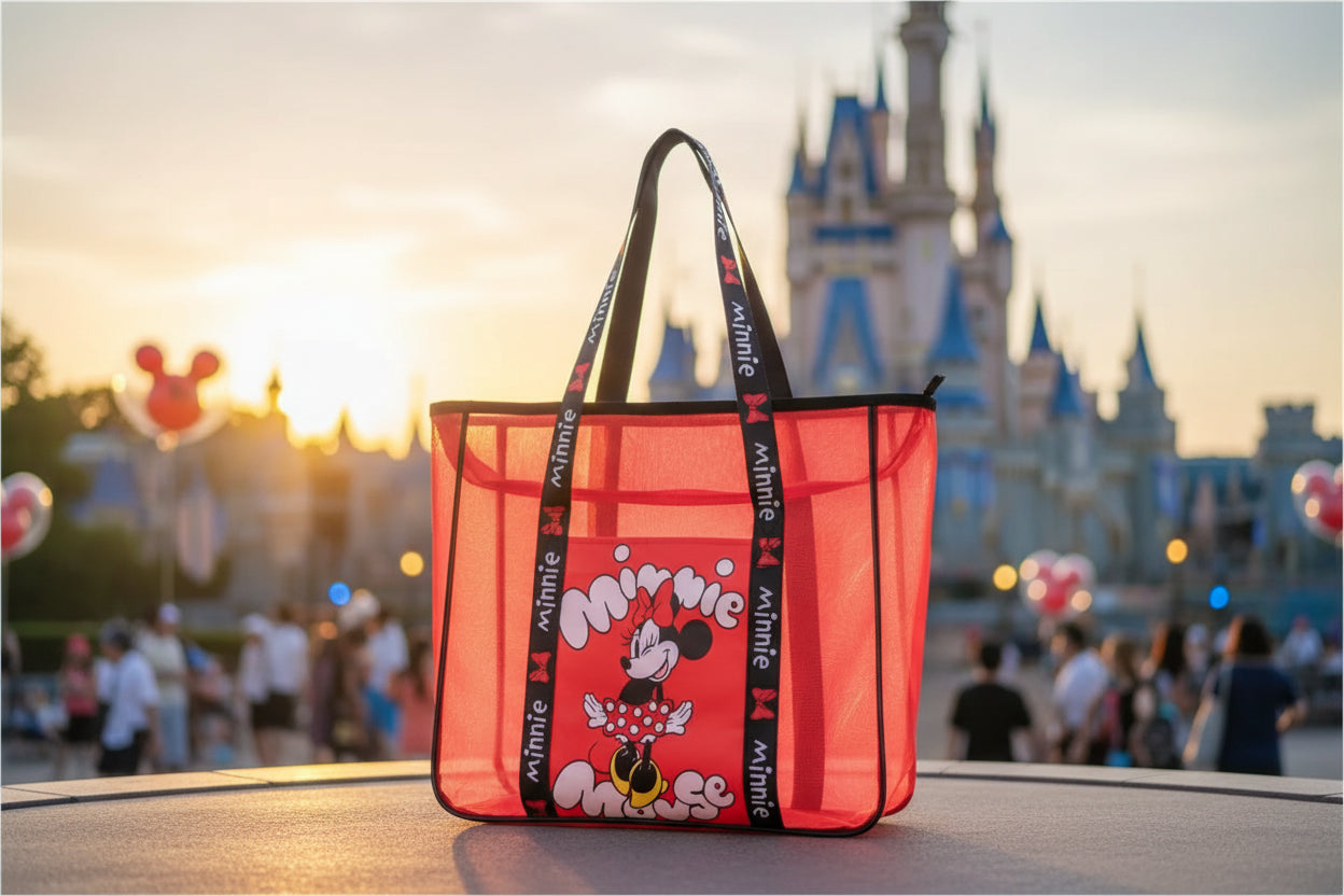 (Précommande) Sac de plage transparent Disney Minnie Premium 62 cm