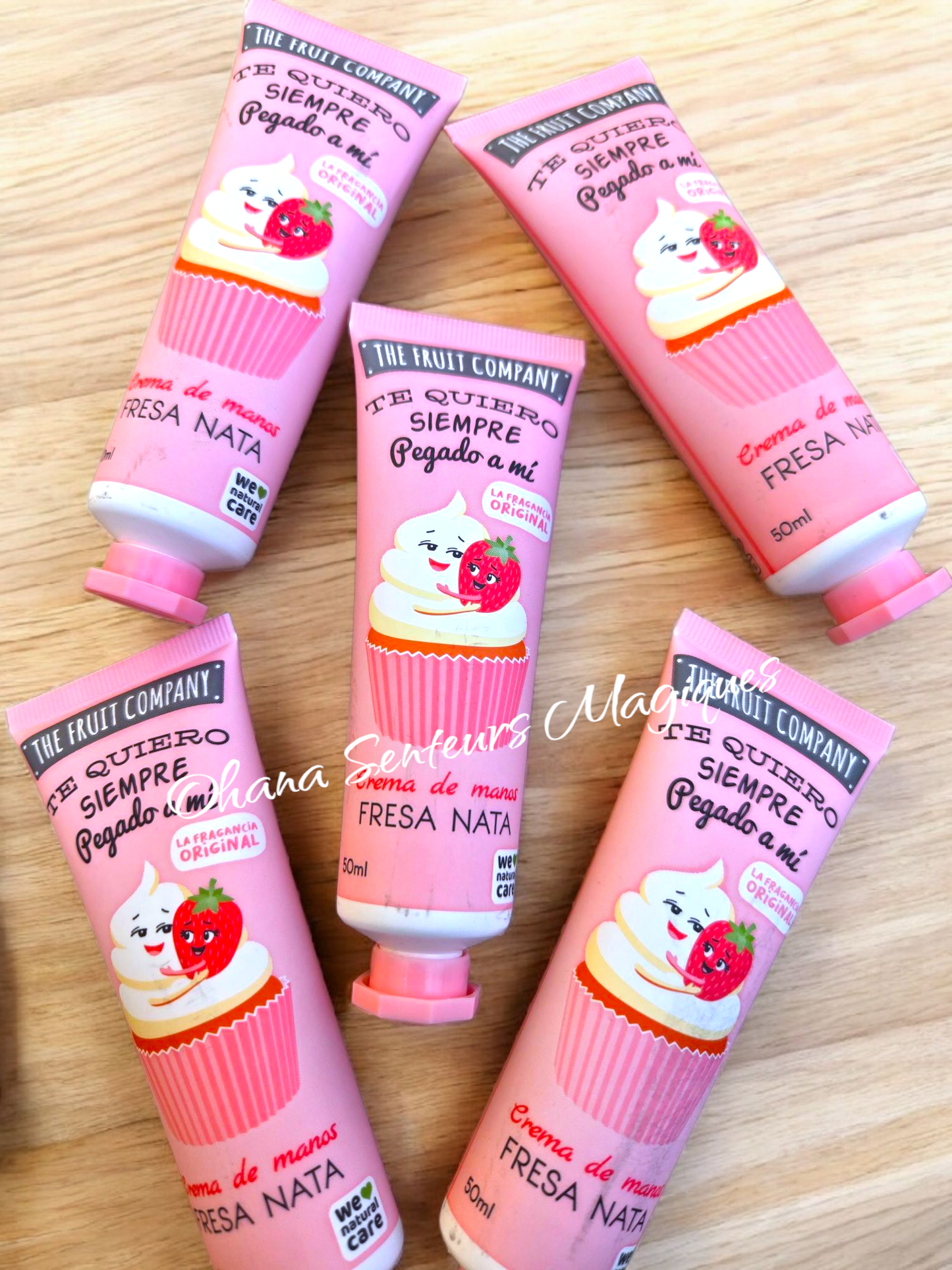 Crème hydratante main - Fraise/Crème