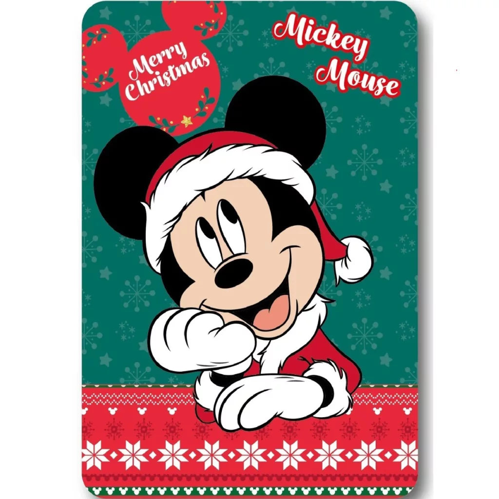 (Précommande) Couverture polaire de Noël Mickey 100 x 140 cm