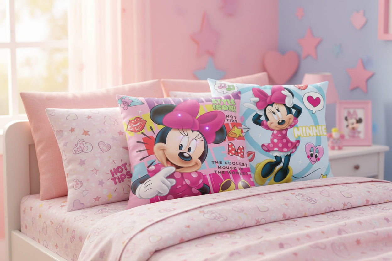 (Précommande) Coussin décoratif lumineux Minnie