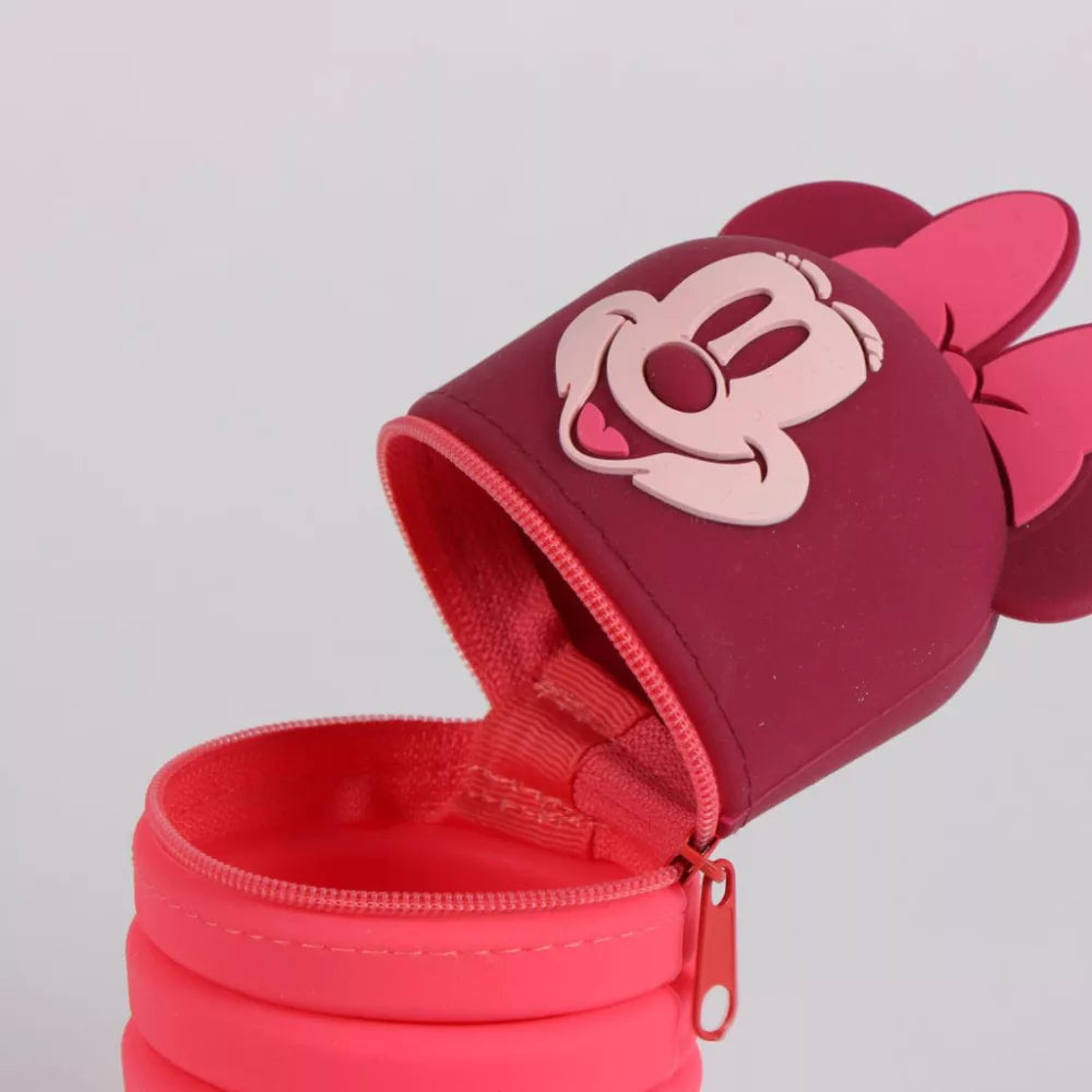 Trousse à crayons 3D Disney Minnie Rouge foncé 20 cm