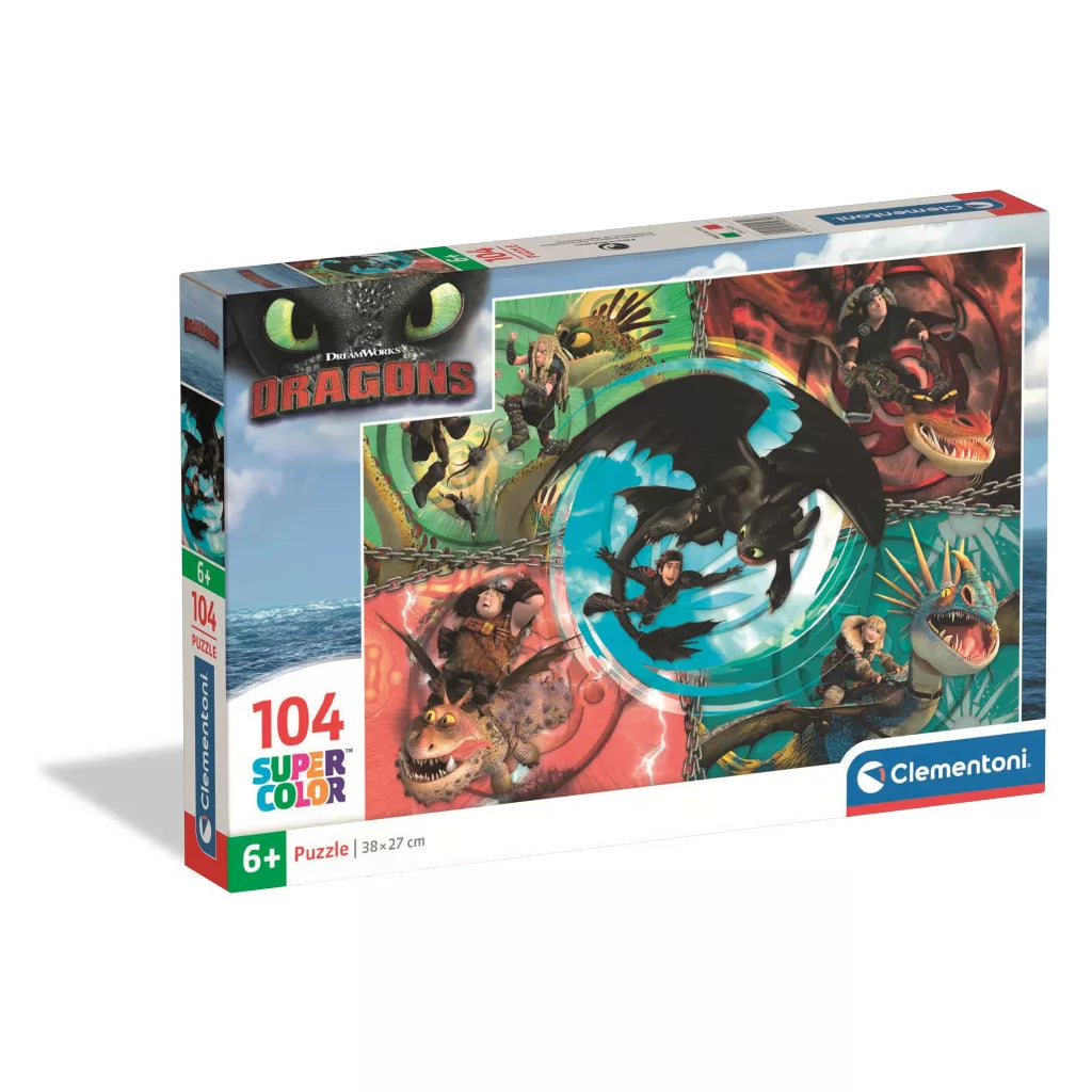 (Précommande) Puzzle Clementoni de 104 pièces Dragons