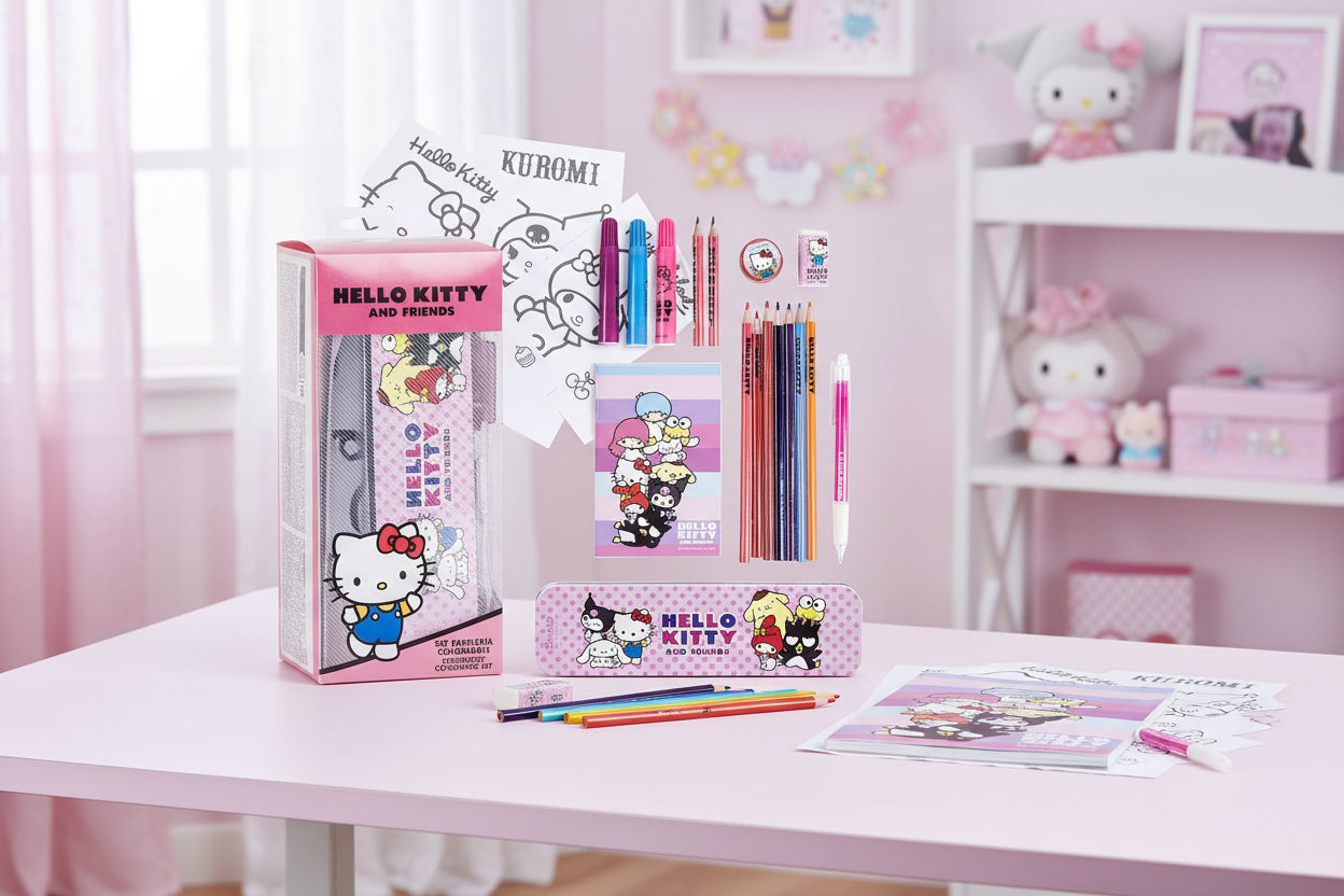 (Précommande) Ensemble de papeterie Hello Kitty Friends