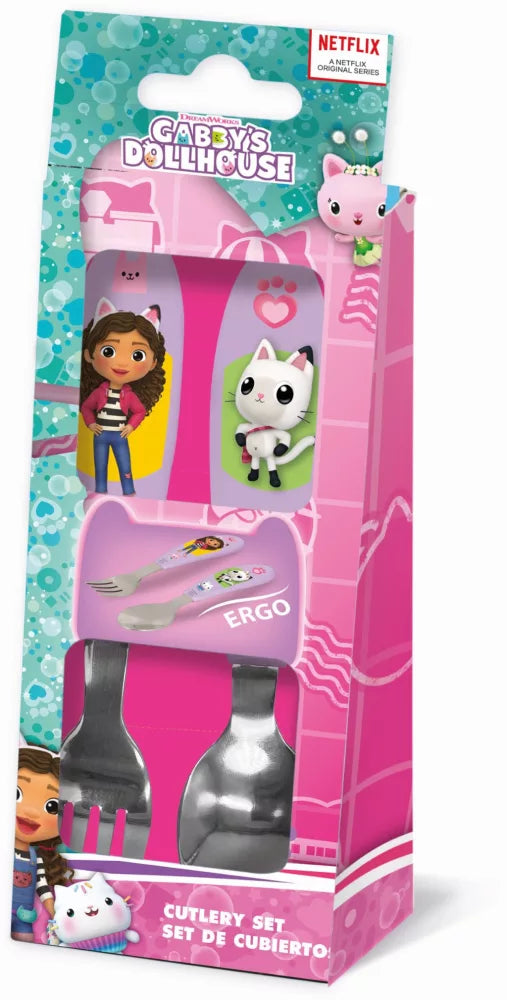 Ensemble de couverts ergonomiques en métal Gabby - 2 pièces