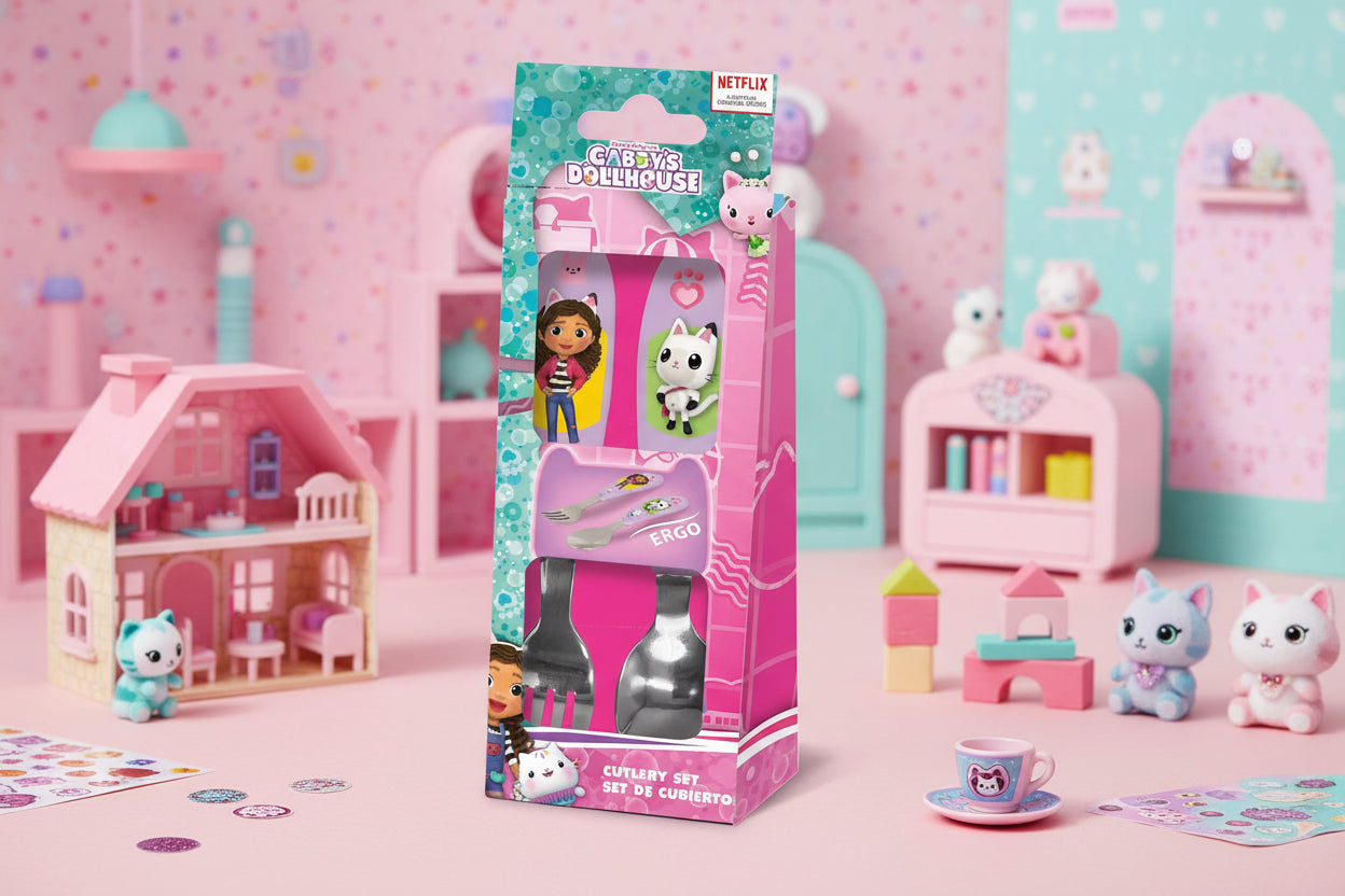 (Précommande) Ensemble de couverts ergonomiques en métal Gabby - 2 pièces