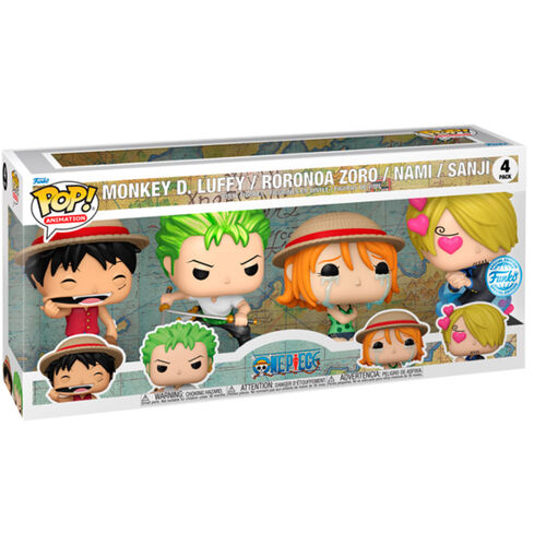 (Précommande) Coffret de 4 figurines POP One Piece Exclusive