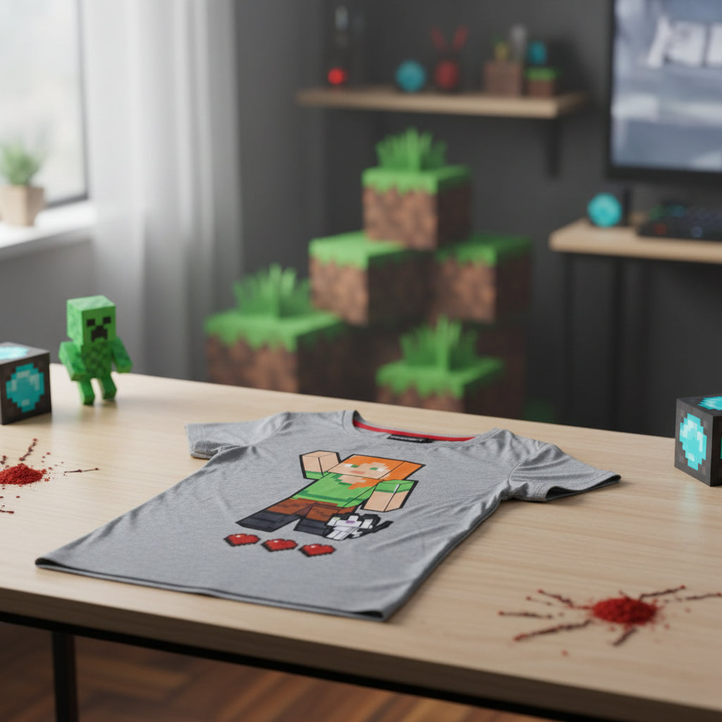 (Précommande) Tee shirt Minecraft 5 ans
