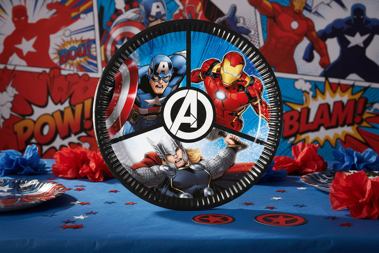 (Précommande) Assiettes en carton Avengers 20cm