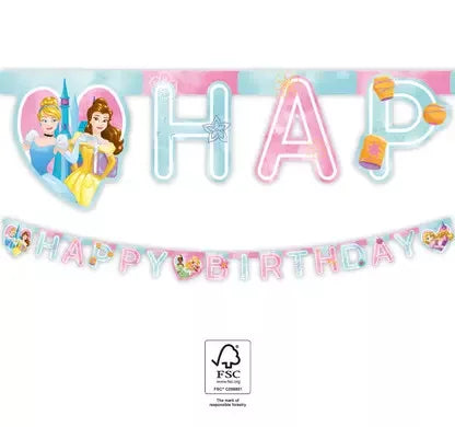 Panneau Joyeux anniversaire Princesses