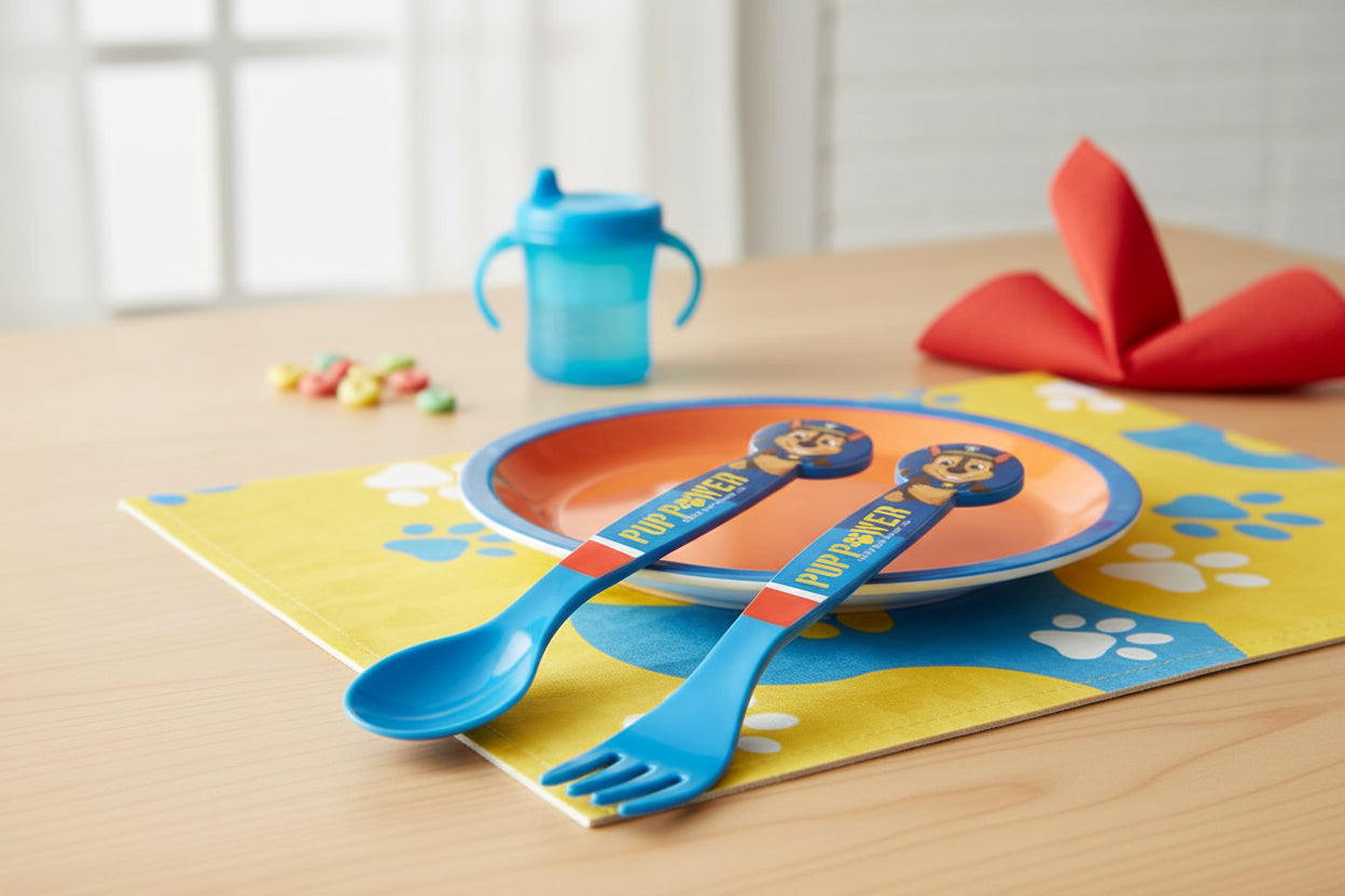 (Précommande) Ensemble de couverts en plastique Pat patrouille - 2 pièces