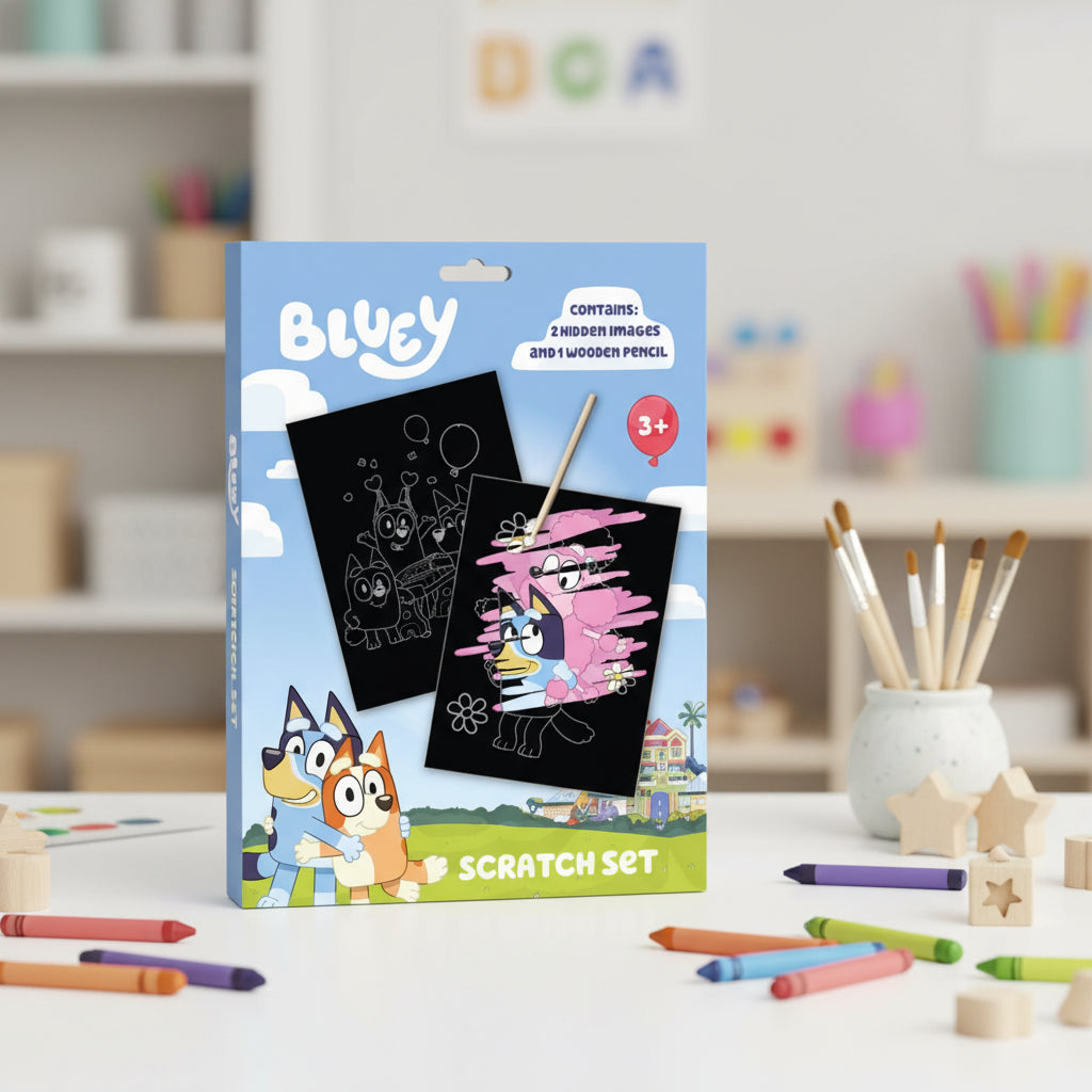 (Précommande) Ensemble d'images à gratter Bluey