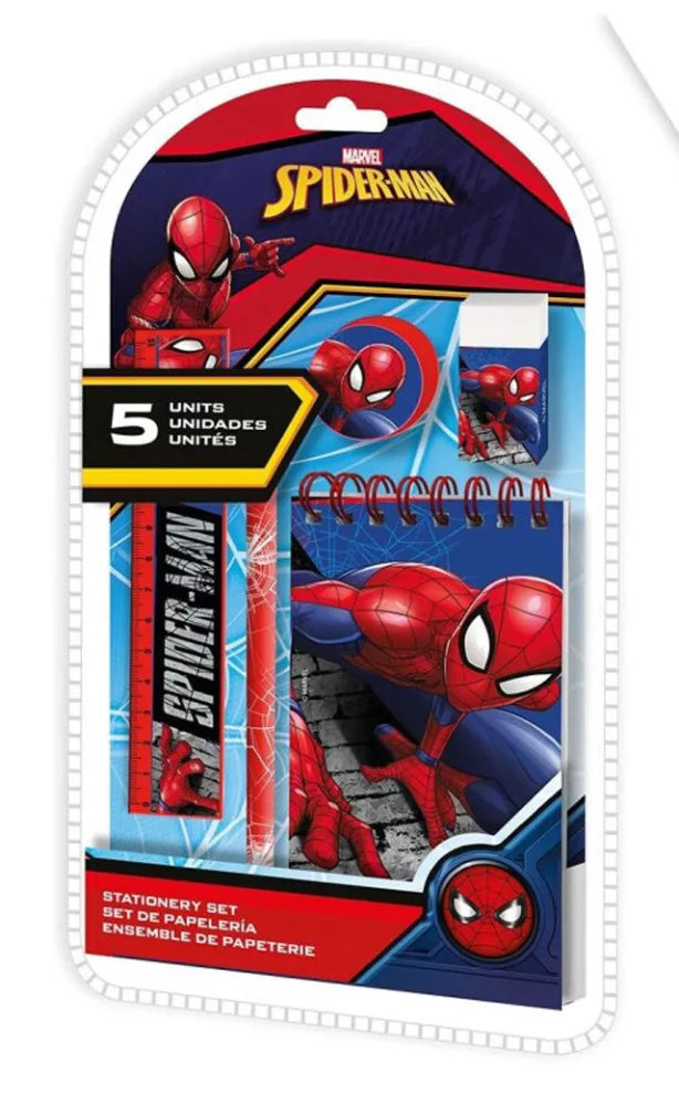 (Précommande) Ensemble de papeterie Spiderman 5 pièces