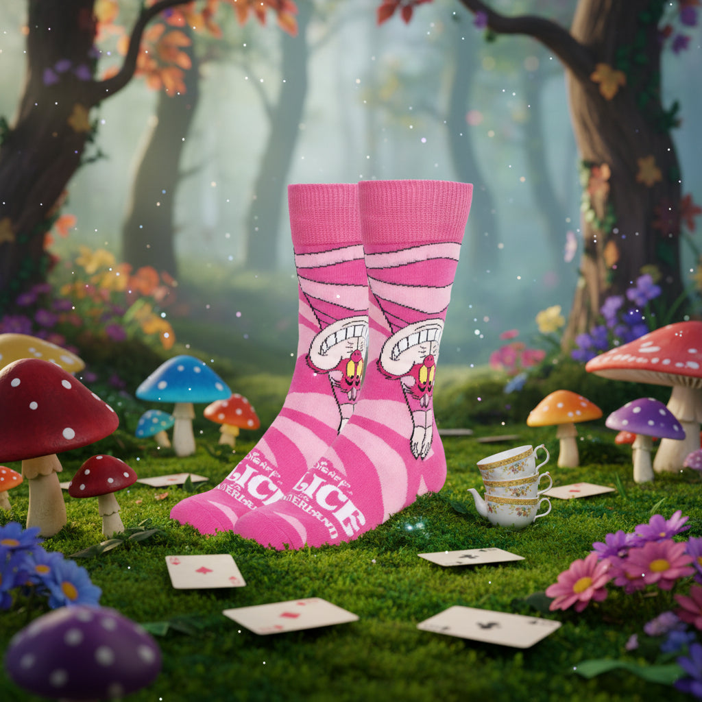 (Précommande) Chaussettes hautes pour femmes Alice au pays des merveilles 36/43